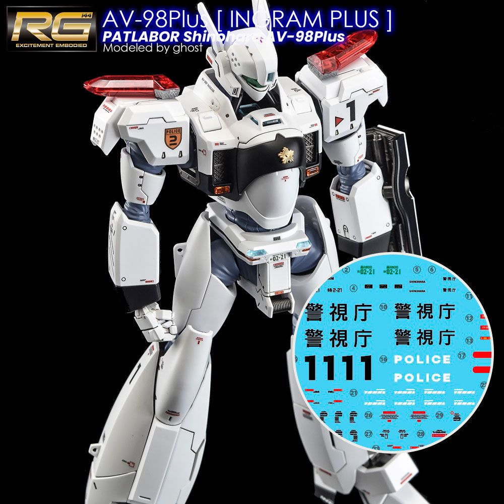 G-REWORK Decal RG-P01 RG AV-98Plus Ingram Plus Base, Thumbnail