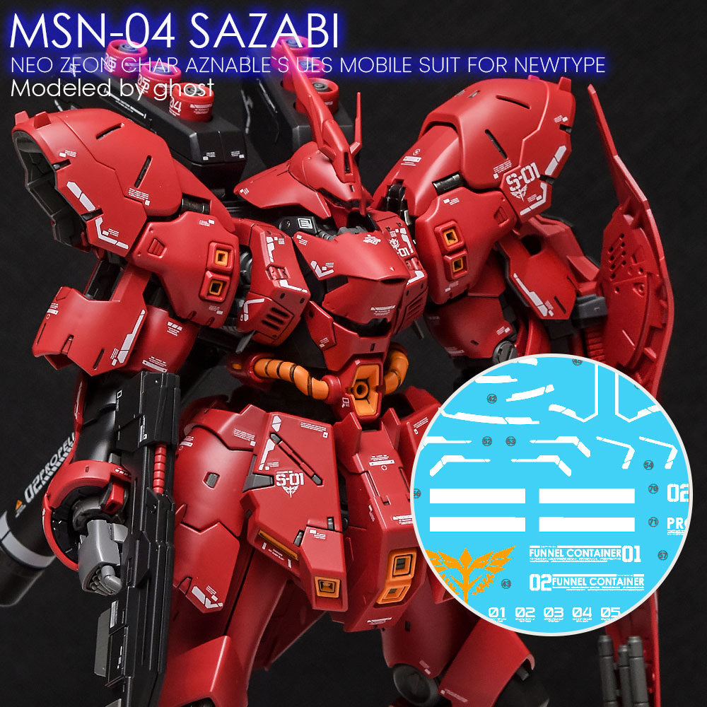 G-REWORK Decal RG29 RG Sazabi (Decal v2.0) – Gundam Planet