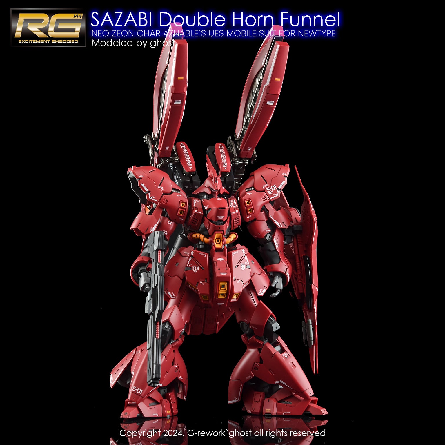 G-REWORK Decal RG29-DH RG Sazabi (Double Horn Expansion)