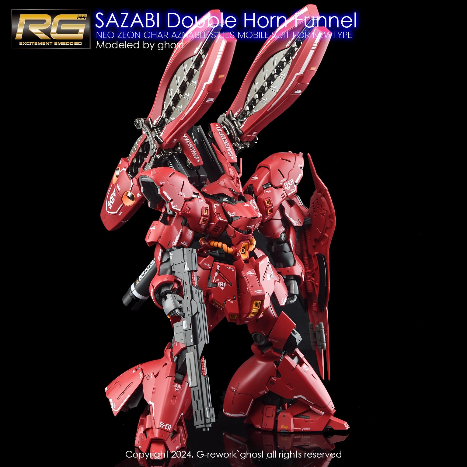 G-REWORK Decal RG29-DH RG Sazabi (Double Horn Expansion)