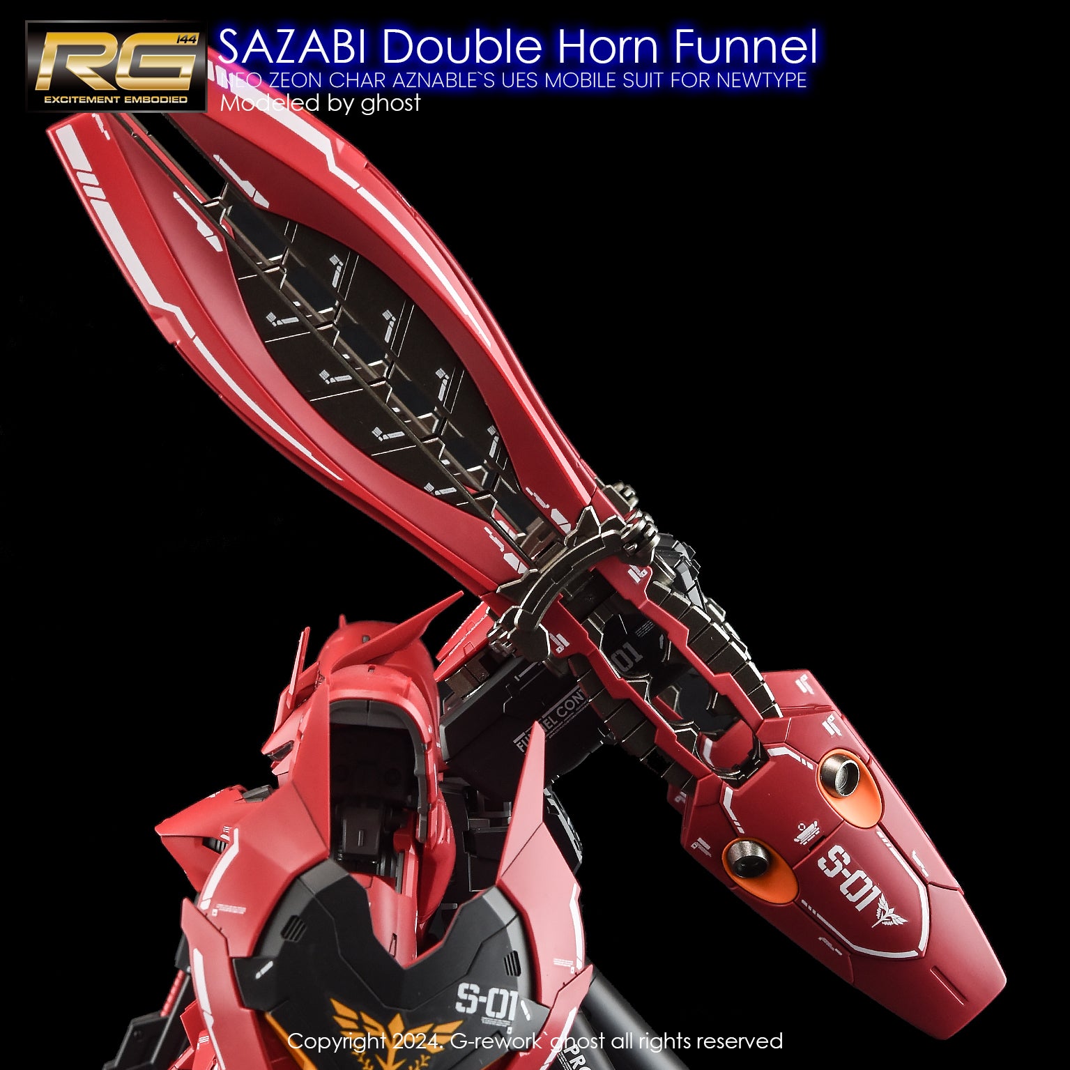 G-REWORK Decal RG29-DH RG Sazabi (Double Horn Expansion)
