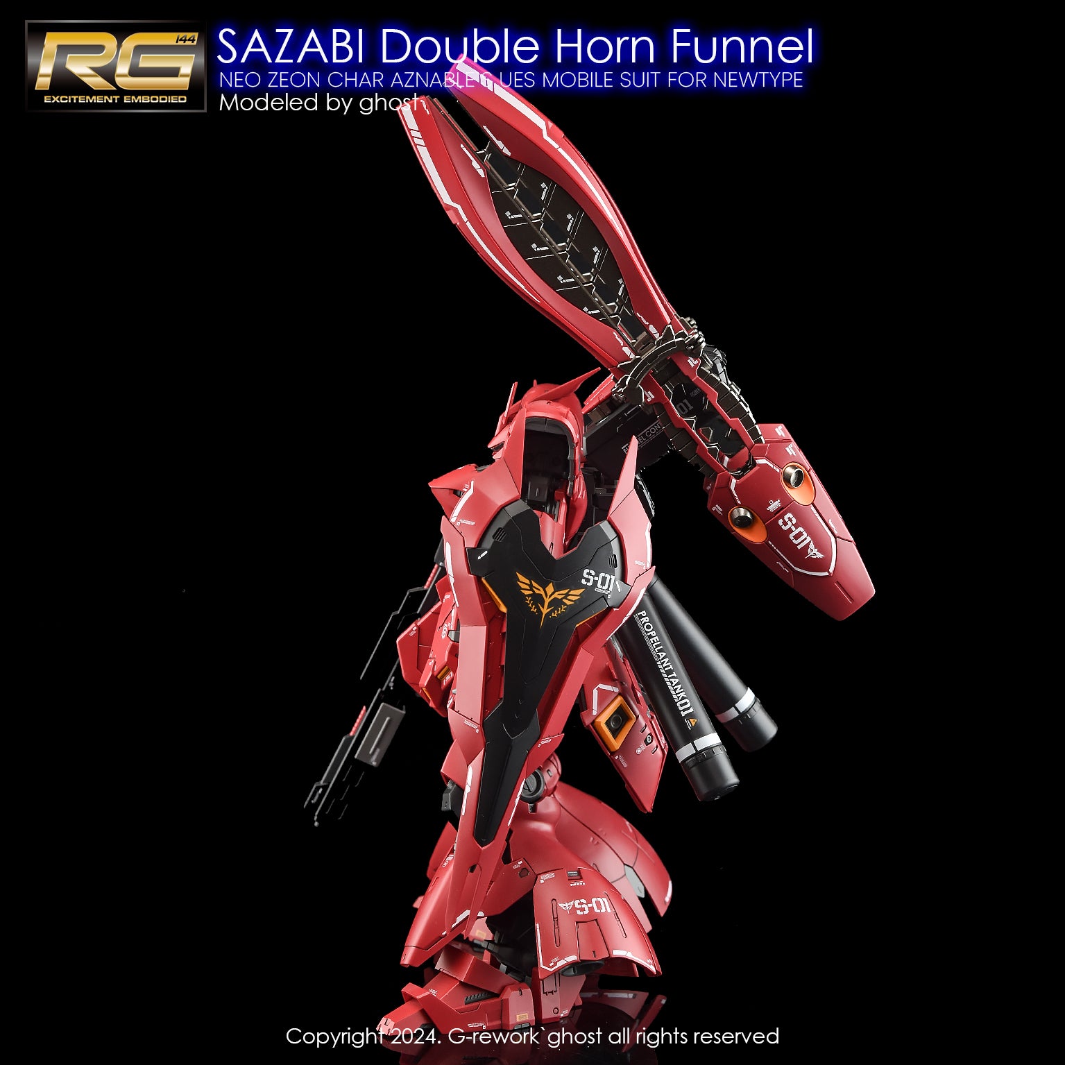 G-REWORK Decal RG29-DH RG Sazabi (Double Horn Expansion)