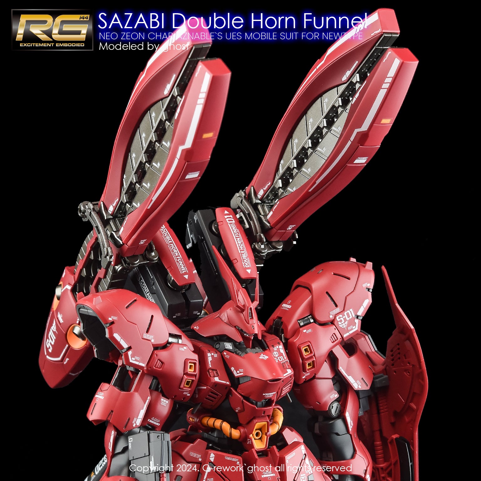 G-REWORK Decal RG29-DH RG Sazabi (Double Horn Expansion)