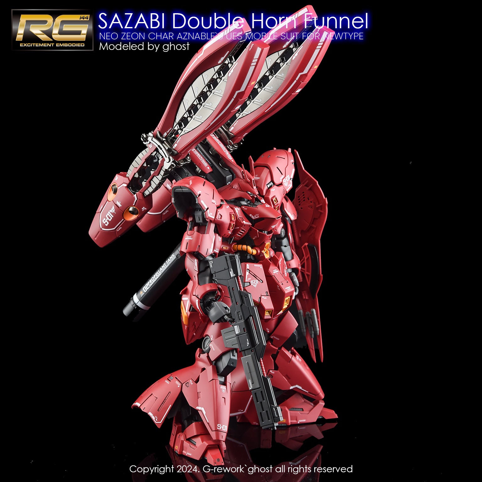 G-REWORK Decal RG29-DH RG Sazabi (Double Horn Expansion)