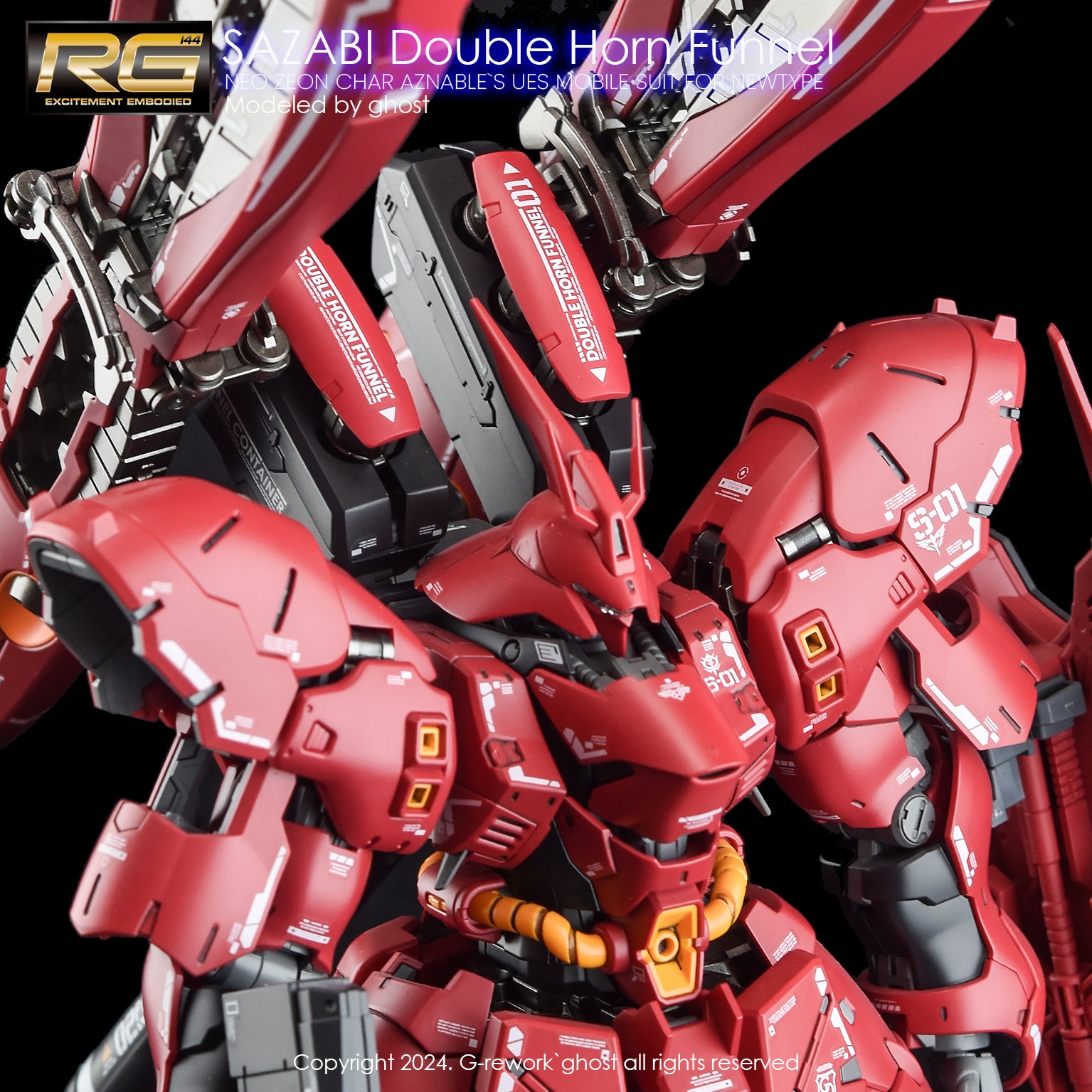 G-REWORK Decal RG29-DH RG Sazabi (Double Horn Expansion)
