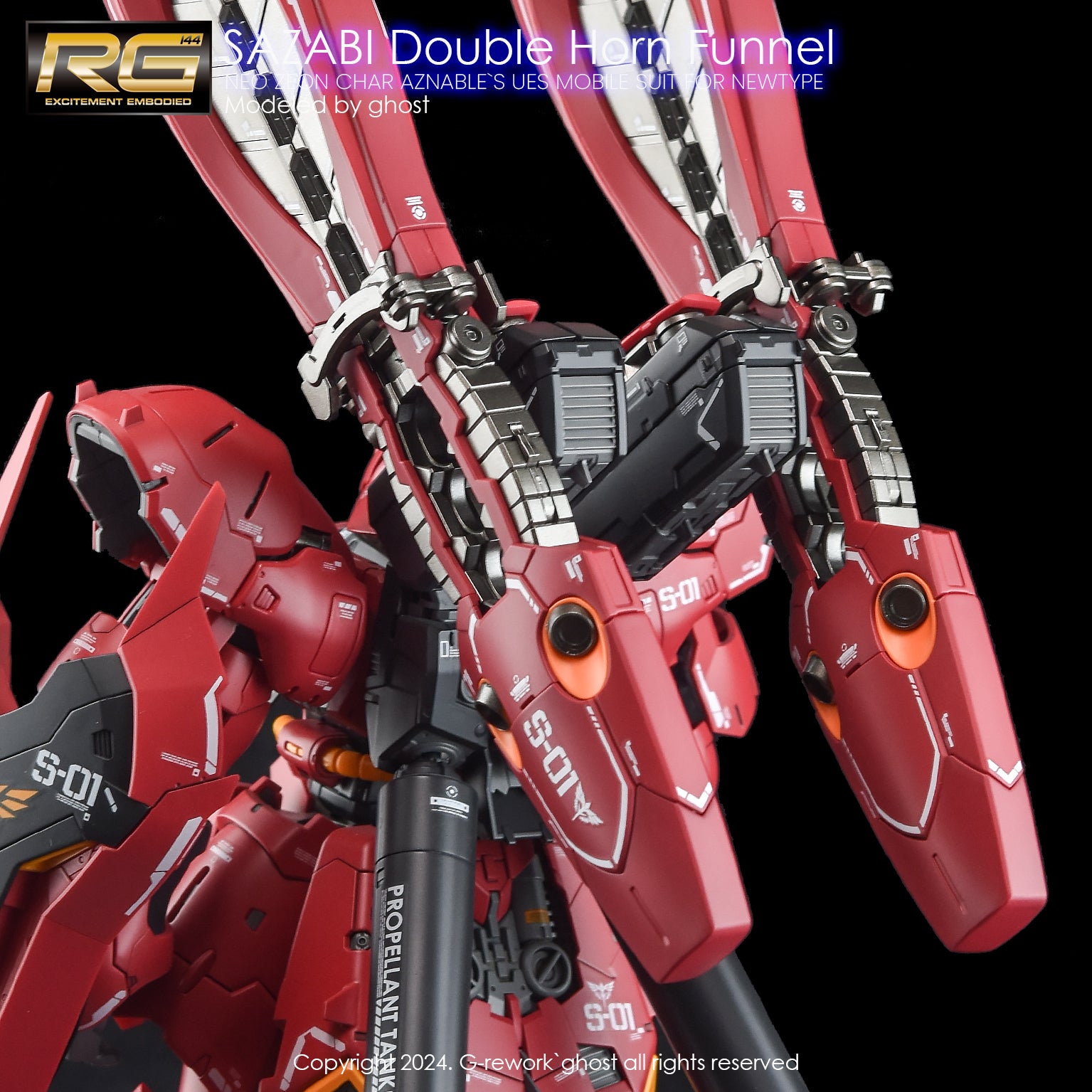 G-REWORK Decal RG29-DH RG Sazabi (Double Horn Expansion)