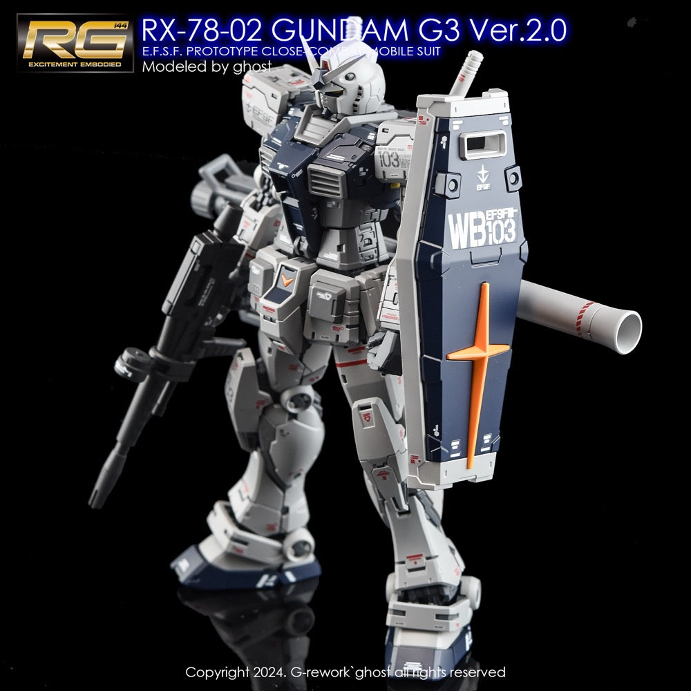 G-REWORK Decal RG40-G3 RG RX-78-2 Gundam G3 Ver 2.0 – Gundam Planet