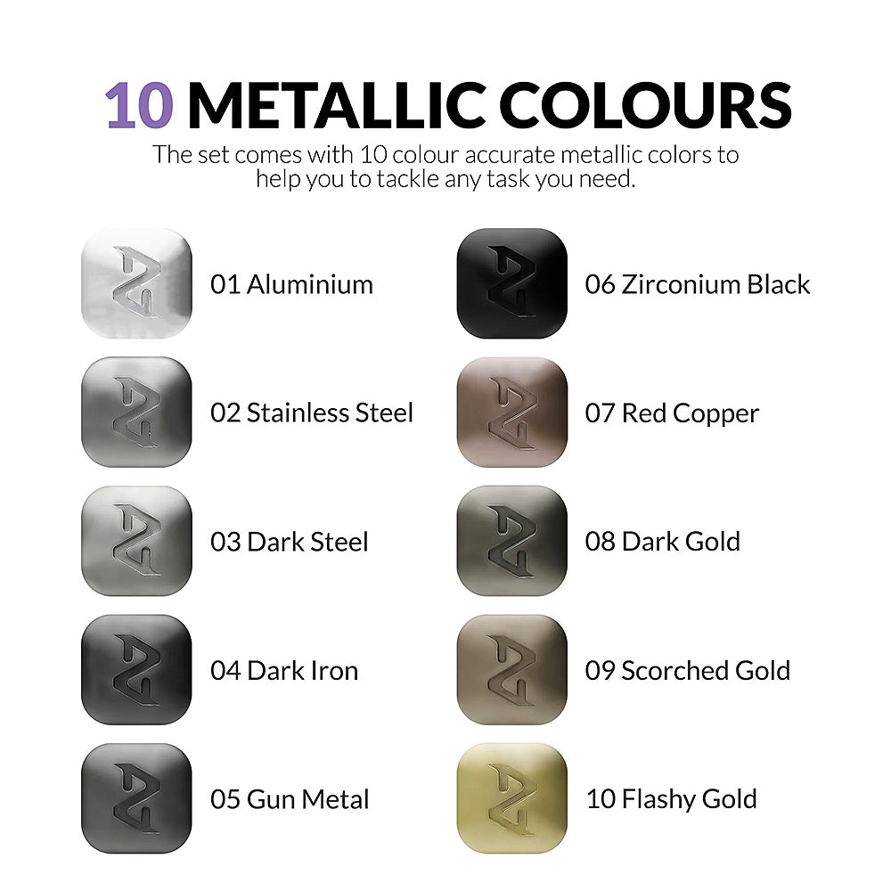 GAAHLERI Metallic Marker Set