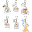 Gudetama 01 Heisei Retro Ver. Acrylic Key Chain (Graff Art Illustration) (6 Types / 6 Per Box) Thumbnail, Base