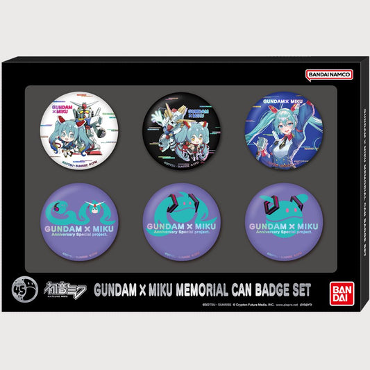 Gundam x Hatsune Miku Commemorative Can Badge Set