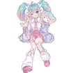 Hatsune Miku Sweet School Life Figure Pastel Ver. Base, Thumbnail