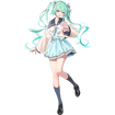 Hatsune Miku Sweet School Life Figure Pure Ver. Base, Thumbnail