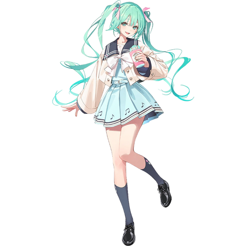 Hatsune Miku Sweet School Life Figure Pure Ver. - Box image