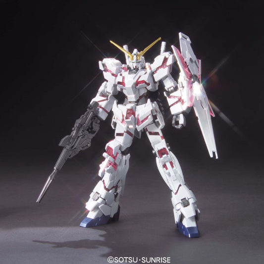 HGUC RX-0 Unicorn Gundam (Destroy Mode) Titanium Finish