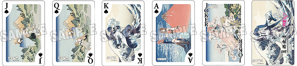 Hokusai Katsushika x Hatsune Miku by Rella Playing Cards - Box image