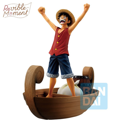 Ichibansho Revible Moment Figure Monkey D. Luffy I'm Going To Become The King Of The Pirates!!!! (Memories Of Adventure and The Shipping Route The Future) (One Piece) - Box image