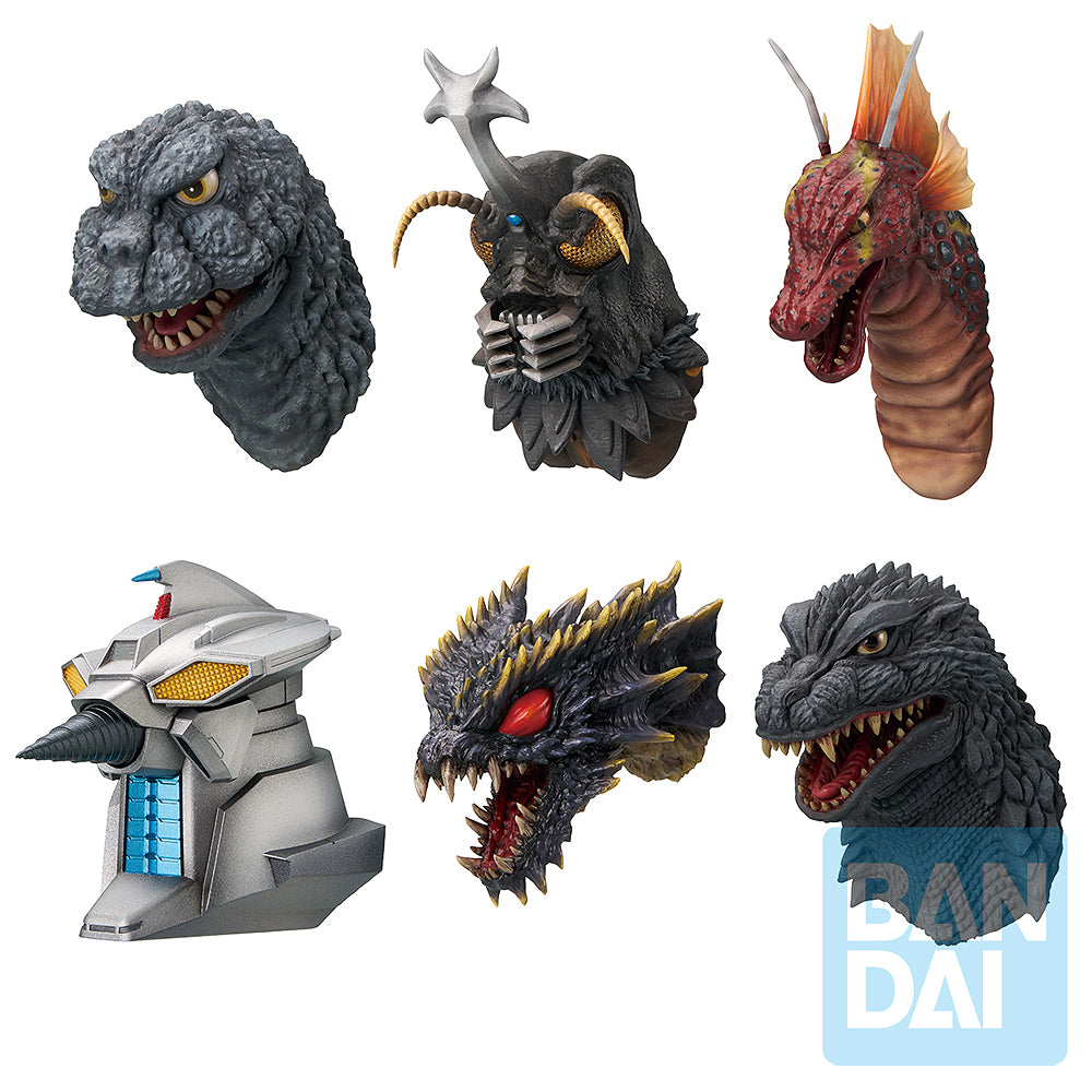 Ichibansho Zakka Godzilla Monster Head Magnet (The Biography of The Most Terrifying Monster King) (box of 6)