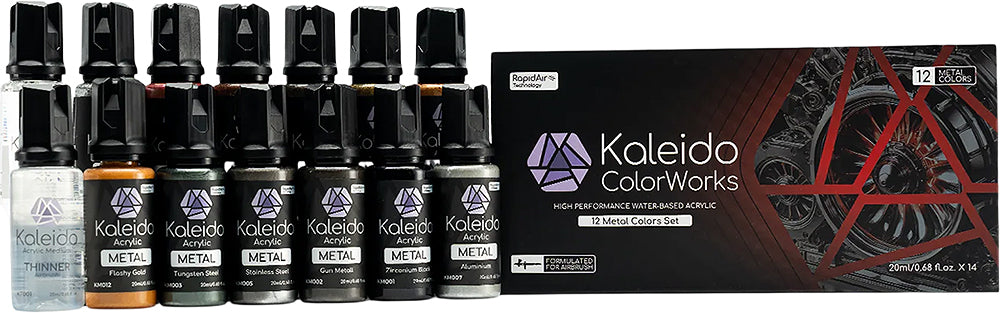 Kaleido ColorWorks 12 Color Metal Set Acrylic - Box image