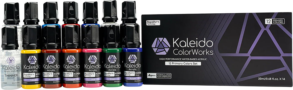 Kaleido ColorWorks 12 Color Primary Set Acrylic - Box image