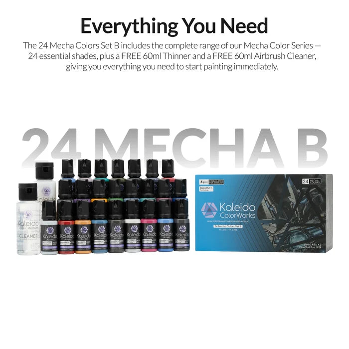 Kaleido ColorWorks 24 Color Mecha Set B Acrylic