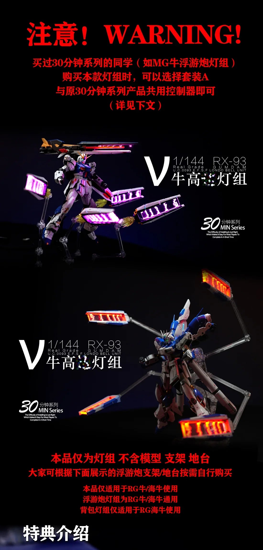 KOSMOS LED Set for RG Nu Gundam
