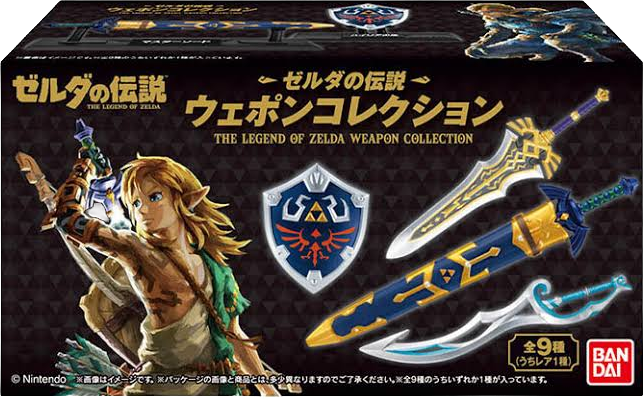 Legend of Zelda Shokugan Weapons Collection (9 Types / 10 Per Box) - Box image