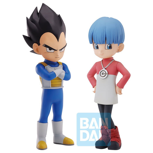 Masterlise Ichibansho Figure: Mini Vegeta & Mini Bulma (Dragon Ball Daima)