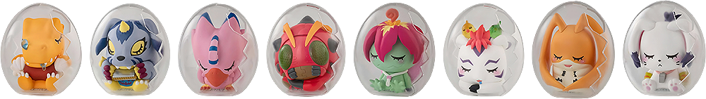 MEGA EGG FIGURE Digimon Adventure Good Night Digicolle! (8 types / 8 per box) - Box image