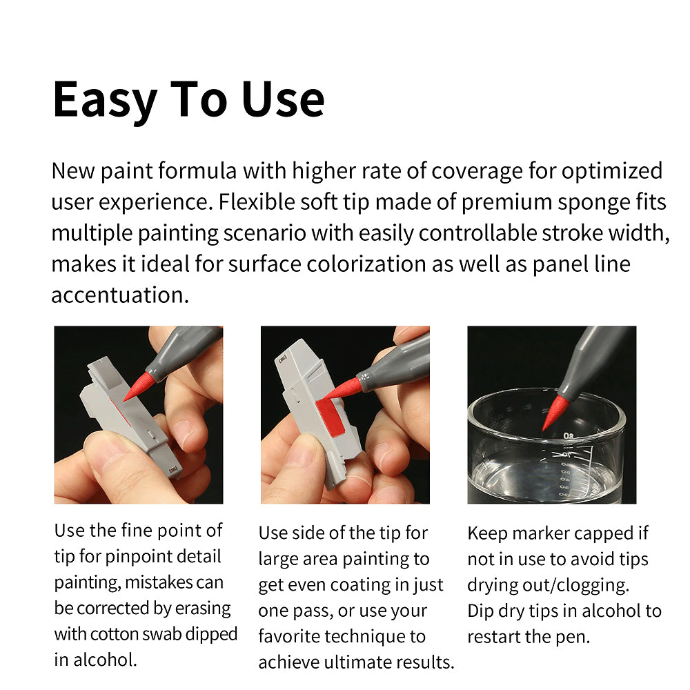 MK01 Pure Black Acrylic Marker