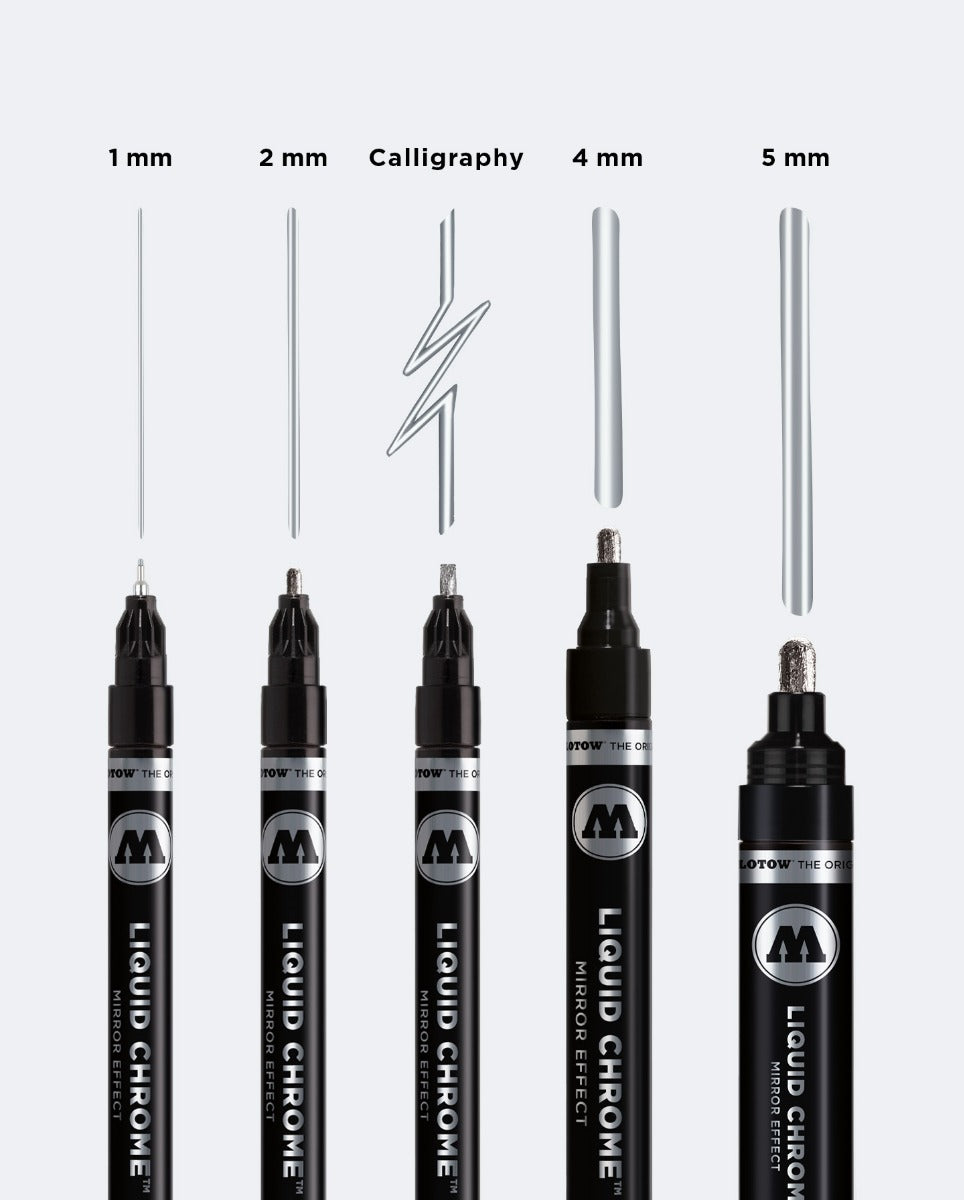 Molotow Liquid Chrome Markers (Group)