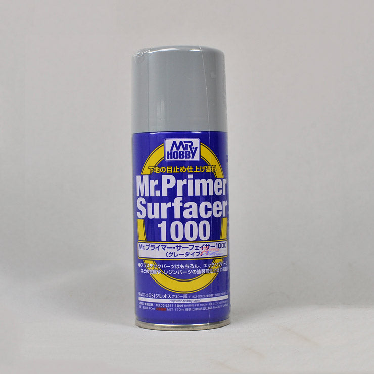 Mr Primer Surfacer 1000 Gray 170ml Spray Can