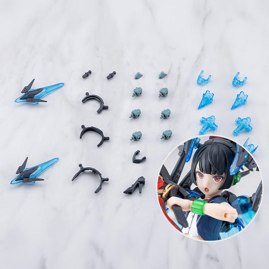 MSG MJ34J Mecha Supply 34 Holonic Headdress & Holonic High Heels Gray Ver. Base, Thumbnail