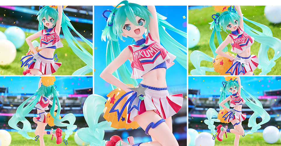 Muchute Figure: Hatsune Miku Cheerleader Ver. - Box image