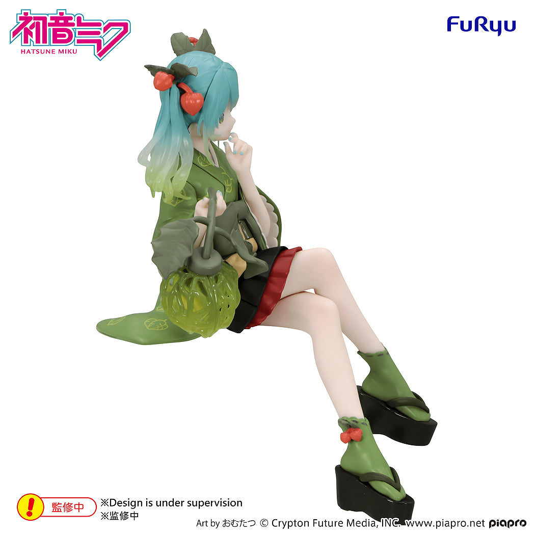 Noodle Stopper Figure: Hatsune Miku Flower Fairy Winter Cherry Green Color Ver.