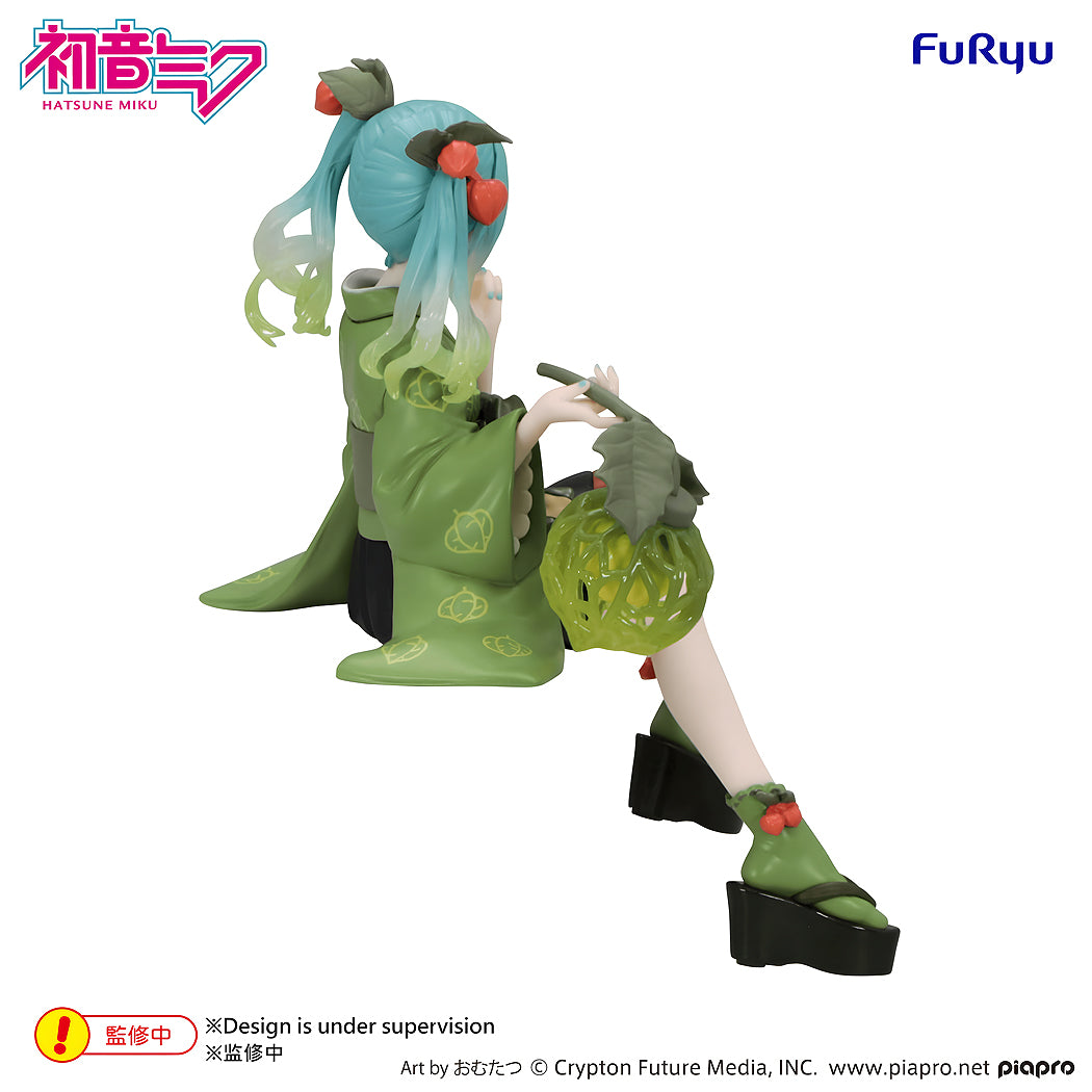 Noodle Stopper Figure: Hatsune Miku Flower Fairy Winter Cherry Green Color Ver.