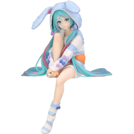 Noodle Stopper Figure: Hatsune Miku Rabbit Ear Hood Pajama Blue Color Ver.