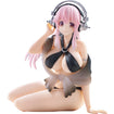 Noodle Stopper Figure: Super Sonico Black Swimsuit Ver. Base, Thumbnail