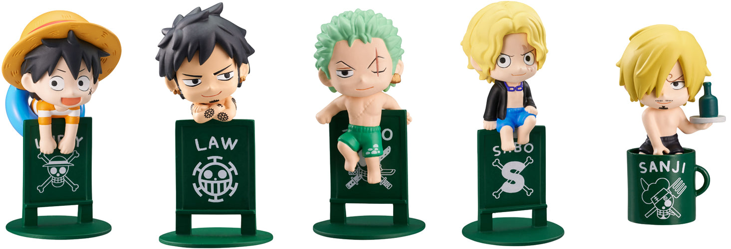 Ochatomo One Piece: Pirates on Vacation (6 Types / 8 Per Box) - Box image