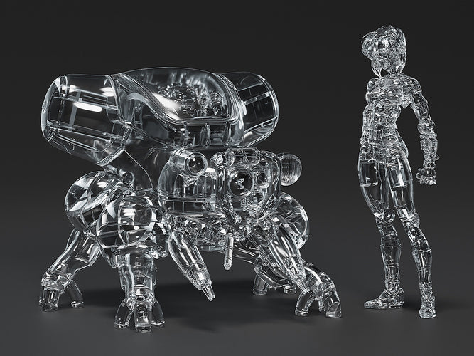 PLAMAX minimum factory 1/20 MF-96 Motoko Kusanagi with Fuchikoma: Thermoptic Camouflage Ver. Manga Edition (Ghost in the Shell) - Box image