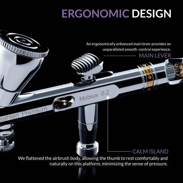 Premium Series GHPM-Mobius 0.2mm Airbrush