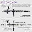 Premium Series GHPM-Mobius 0.2mm Airbrush Premium Series GHPM-Mobius 0.2mm Airbrush