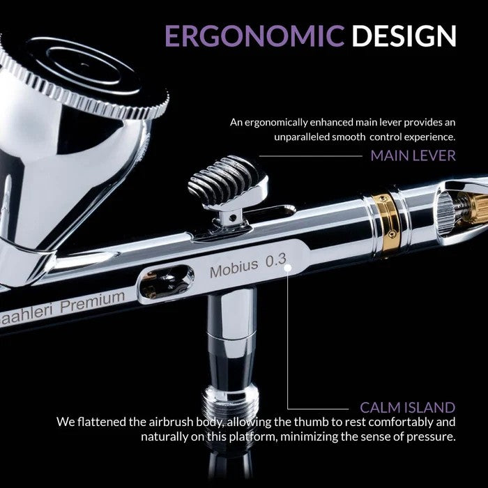 Premium Series GHPM-Mobius 0.3mm Airbrush