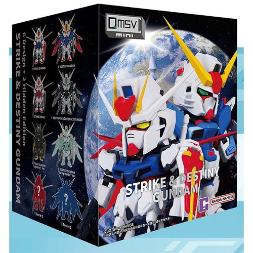 QMSV Mini Strike and Destiny Gundam (6 Types / 8 Per Box) - Box image