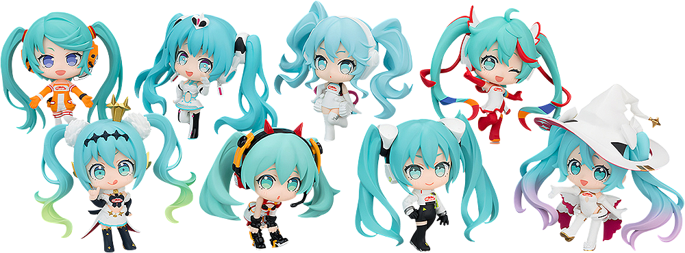 Racing Miku All Stars Figure Collection Vol. 1 (8 types / 8 per box) - Box image