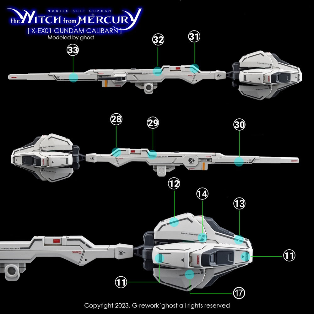 G-REWORK Decal HG Gundam Calibarn – Gundam Planet