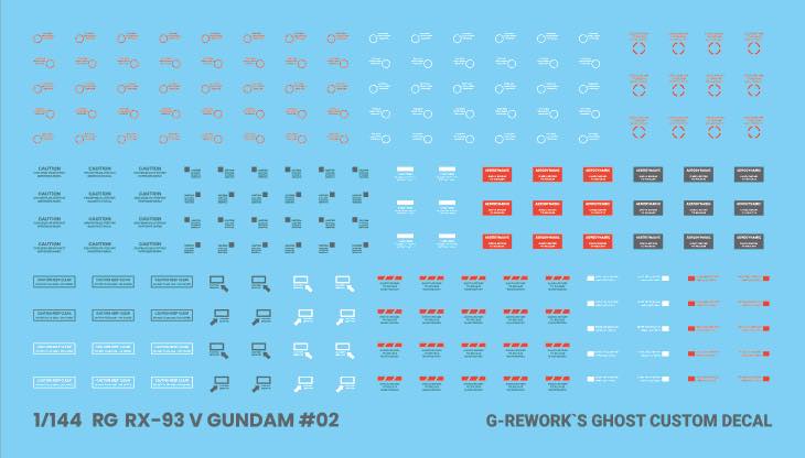 G-REWORK Decal RG Nu Gundam (Decal v2.0) – Gundam Planet
