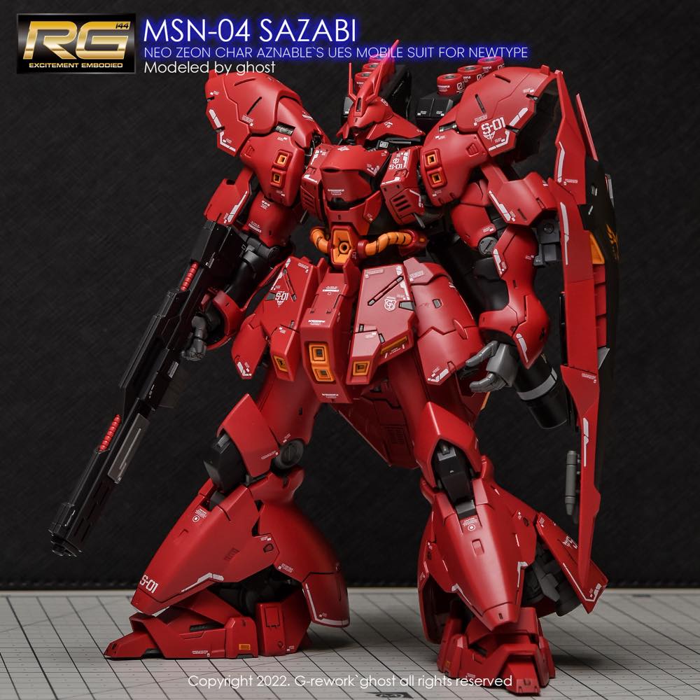 G-REWORK Decal RG29 RG Sazabi (Decal v2.0) – Gundam Planet