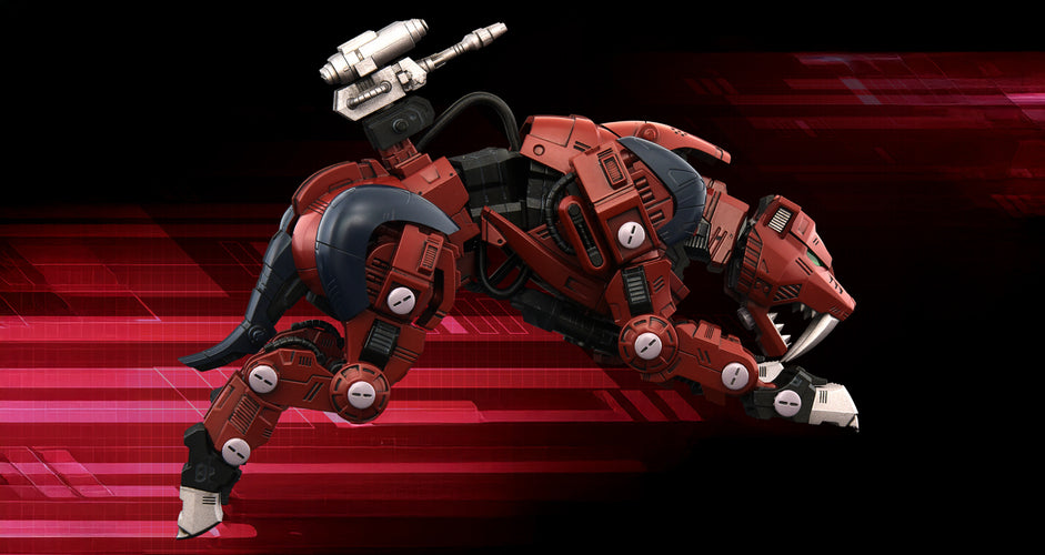 Realize Model Zoids 1/100 RMZ-015 Saber Tiger Raven Special - Box image