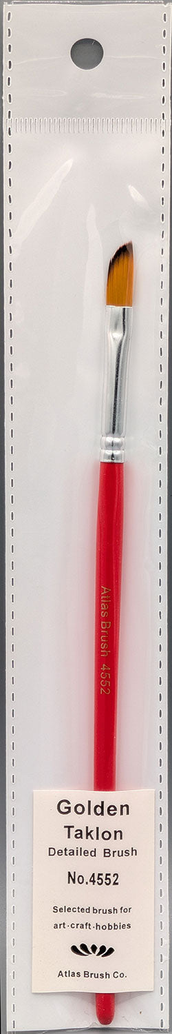 Golden Taklon Detail Rounded Weathering Brush
