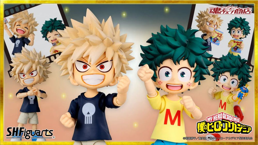 S.H.Figuarts Izuku Midoriya & Katsuki Bakugo -Childhood Set- (My Hero Academia) - Box image